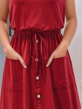 Full Size Round Neck Sleeveless Tank Dress Plus Size OutfitFlow